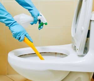 Nettoyage de toilettes